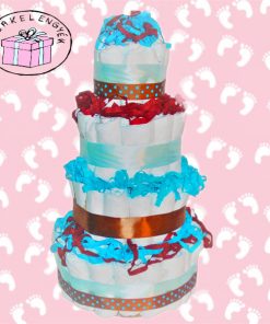 4 emeletes pelenkatorta fiúknak