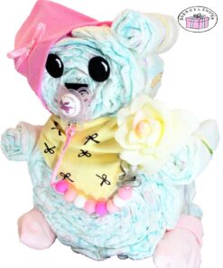 Lányos maci pelenkatorta 2