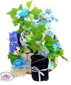 Világítós fiús emeletes pelenkatorta 1