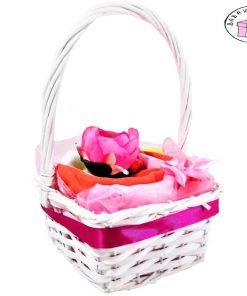 fonott kosár lány tavaszi babaruha csomag