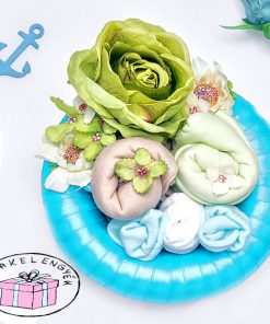 kisfiú babakelengye koszorú őszi babáknak