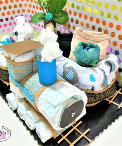 kisfiú vonat pelenkatorta