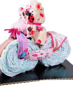 kislányos motoros pelenkatorta