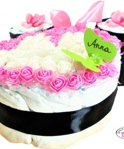 minnie mouse rózsaszín pelenkatorta 2